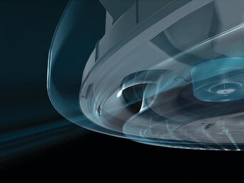 Detailaufnahme einer Samsung 360-Grad-Kassette, die die Luftströmung und die transparente Abdeckung des Lüfters zeigt, die für eine gleichmäßige Luftzirkulation sorgt | © Samsung